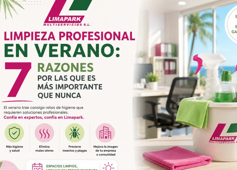 Limpieza profesional en verano: 7 razones por las que es más importante que nunca